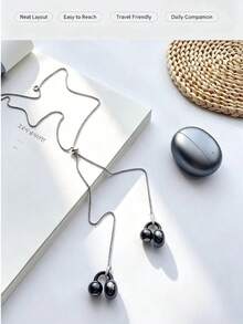 Arvin Anti-Lost Ear Clip Lanyard Compatible With Huawei FreeClip 2, Shokz OpenDots-ONE, TOZO Open-EarRing, Adjustable Metal Snake Bone Chain Earphone Lanyard Holder, Universal Clip-On Earphone Anti-Drop Rope Accessory, Suitable For Sports, Running, Travel - View 7