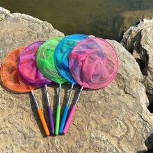 3pcs Telescopic Fishing Nets, Colorful Butterfly And Insect Catching Nets, Retractable Small Shovel Tool, Suitable For Home Aquarium, Beach, Camping And Outdoor Nature Exploration (Random Color) - Small Fishing Net - View 2