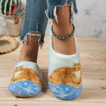 Fashionable New Printed Indoor Slippers, Slip-On Comfortable Quiet Spring Autumn Winter Wearable Couple Slippers - Women's Slippers - View 4
