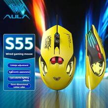AULA 104-Key Wired Gaming Keyboard RGB Backlit USB External Keyboard Mouse For Computer PC Laptop Original Black/White Mechanical Feel Keyboard - View 17