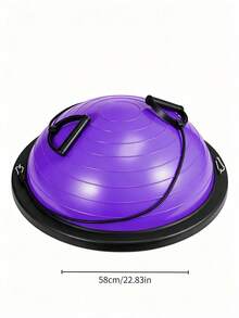 Half Balance Ball Trainer With Resistance Bands, Anti‑Slip Stability Ball For Core Balance Training, Home Gym Yoga Rehab Workout Equipment For Beginners & Fitness Lovers - Multiple Specifications - View 16