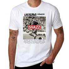 Shazzidane: Casual Short-Sleeve Loose-Fit T-Shirt, La French Touch & Shazz & Zinedine Zidane Style - Black - View 2
