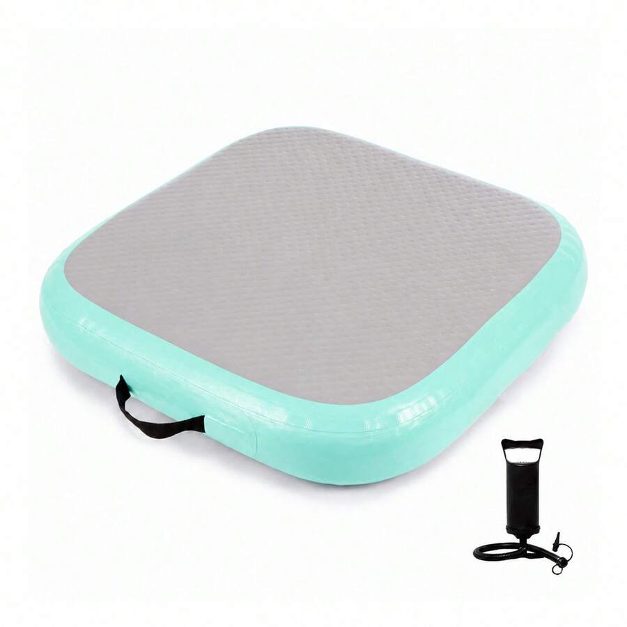 Inflatable Gymnastics Air Mat Tumbling Track With Pump For Yoga Cheerleading Home Training - Maca Green - View 1