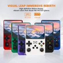 Upgraded R36SX Retro Game Console, Multiple Colors Available, IPS Full-Angle High-Definition Screen, ABS Material Durable Structure, 3500MAH Rechargeable Battery Long-Lasting Battery Life, Latest Handheld Game Console, Perfect Gift And Ideal Choice - View 1
