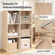 Stylisches Offener Aktenschrank,Lageregal,Würfelregal,Display-Regal,Sideboard Im Esszimmer,Stehender Bücherregal(Nur Mit Würfelregal) - Multicolor - View 6