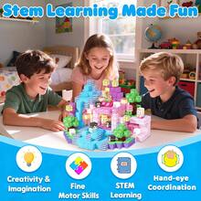 48/200pcs Magnetic Building Blocks Toy, Swimming/Pool Party Sensory Educational Toy, Suitable For Children 3 Years And Above, Great Birthday And Back To School Gift, Random Color/Style ﻿ - Multicolor - View 8