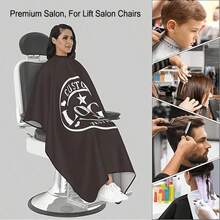Customized Barber Apron, Customized Barber Cape, Personalized Barber Cape With Logo, Printable Barber Shop Logo Pattern And Text, Professional Durable Lightweight Breathable Neutral Home Salon Apron, Customized Barber Shop Home Salon Client Cape - Multicolor - View 7