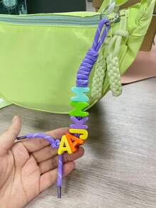 Llavero de cuentas de letras acrílicas personalizadas DIY - Llavero de cuentas de letras acrílicas de colores personalizado, llavero de cuerda tejida adecuado para bolsos y llaves, llavero de cuentas de letras con nombre personalizado - Llavero de cuentas de letras acrílicas de colores personalizado, accesorio de decoración de bolso de cuerda tejida y llavero, llavero de cuentas de letras personalizado DIY - Llavero de cuentas de letras acrílicas de colores personalizado, llavero de cuerda tejida regalo para amigos y familia - multicolor - Ver 11