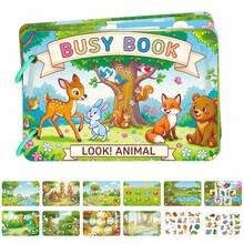 1 set/Buku Aktivitas Tenang dengan Stiker yang Dapat Digunakan Kembali, Kit Buku Aktivitas Balik DIY, Mainan Sensorik Edukatif, Set Permainan Santai Penghilang Stres, Kit Permainan Portabel untuk Rumah, Perjalanan & Pesta - Beragam warna dan gaya acak - View 10