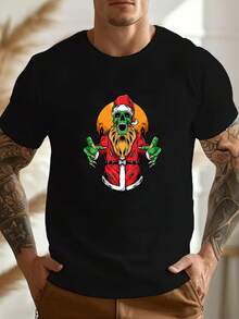 Men T-Shirts - 黑色 - 查看 1