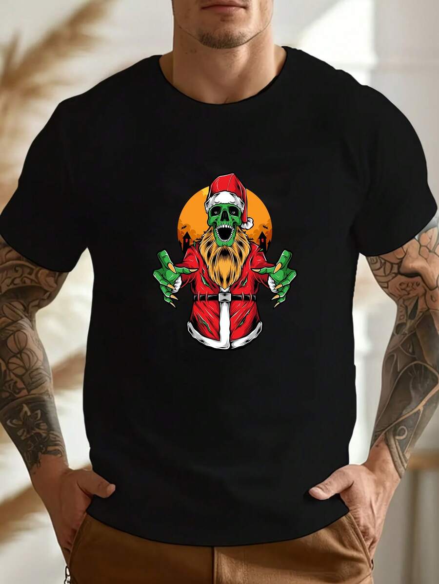 Men T-Shirts - 黑色 - 查看 1