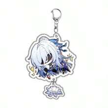 ‌Honkai Star Rail‌ Official Authentic Game Character Acrylic Keychain Pendant, Double-Layer High-Quality Acrylic, Cute Pattern Design, Suitable For Fans As Decoration Or Gift, Kafka, March 7th, Dan Heng - Multicolor - View 29