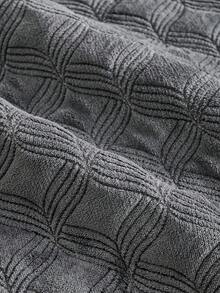 SANMOSPIN 1PC Solid Color Plush Sofa Cover - Modern Non-Slip Warm Sofa Protector, Same Color Edged Sofa Cushion, Suitable For 1-4 Seater Sofas - Machine Washable Polyester Home Decor - Dark Grey - View 7