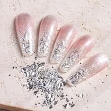 2/1pcs Laser Bubble Effect Nail Glitter, Iridescent Bubble Effect Nail Decoration, Transparent Flake Nail Art Decor (Suitable For Nail Salon And DIY Use) - Multicolor - View 4