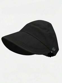 1 buah Topi Pelindung Matahari Wanita Bertepi Lebar yang Bernapas, Desain Terbuka di Bagian Atas, Cocok untuk Rambut Dikuncir, Topi Matahari Musim Panas, Dapat Dilipat dan Portabel - MultiWarna - View 4