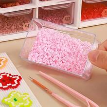 9-Compartment Handmade Storage Box, Drawer-Style Organizer, Transparent Beads DIY Decoration Box, Beaded Accessories Storage Box, Desktop Organizer, Pixel Beads Tool Storage Box, Jewelry & Crafts, Durable Organization Solution, Perfect Compact - Multiple Styles - View 2