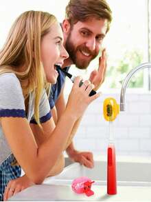 Transparent Toothbrush Head Cover With Spring Clip Closure, Dust-Proof Protective Cap, Keeps Brush Head Clean - Multicolor - View 5