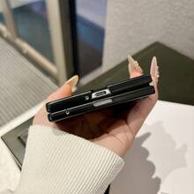磁吸式可折疊螢幕保護殼，適用於 FOLD8 8U，極簡設計 - 黑色+玻璃前蓋 - 查看 4