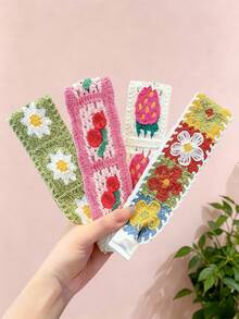 1/2/4pcs/Set Mori Style Pastoral Hook-And-Loop Hair Accessories, Fresh And Sweet - Suitable For Women And Girls, Applicable For Daily, Back To School, Vacation, Party - Multicolor - View 4
