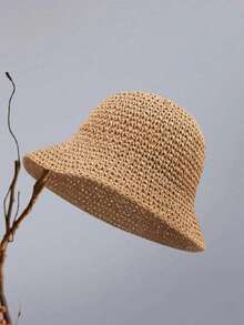 Solid Color Bohemian Hollow Out Straw - Multicolor - View 2