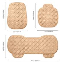 New Car Seat Cushion Ru Yi Square Embroidered 3-Piece Set For Back Row, Exquisite Design With Storage Bag, Plush Material, Comfortable And Warm, Easy Installation, Suitable For All Seasons And Multiple Car Models - Multicolor - View 5