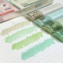 4pcs/Set Morandi Color Glitter Fluorescent Markers, Adjustable Line Width Art Drawing Pens, Student Stationery - 4-color Set - View 10