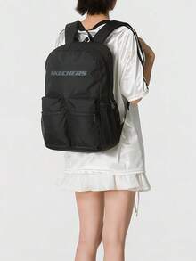 Skechers Unisex Lightweight Outdoor Backpack, 2026 Autumn New Style For Commuting And Travel, L325U089-0018 - Black - View 2