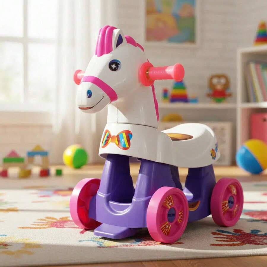 Baby Rocking Horses & Animals - Pink - View 1