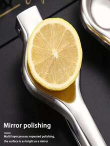 1/2 buah Alat Pemeras Jeruk Manual, Alat Pemeras Jeruk Lemon Stainless Steel, Alat Ekstraksi Jus Buah untuk Penggunaan Rumah Tangga - Perak - View 3