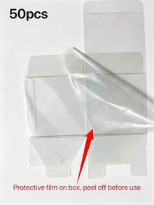 50/10pcs Transparent Gift Boxes - Suitable For Party Favors, Wedding, Birthday Gifts, Decoration And Small Business Packaging, Event Supplies - Multiple Styles - View 9