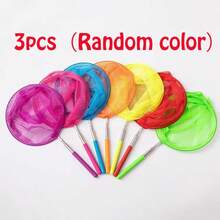 3pcs Telescopic Fishing Nets, Colorful Butterfly And Insect Catching Nets, Retractable Small Shovel Tool, Suitable For Home Aquarium, Beach, Camping And Outdoor Nature Exploration (Random Color) - Small Fishing Net - View 9