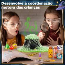 Laboratório De Química Infantil Poções Mágicas com 20 Frascos, Caldeirão e Glitter - Multicolorido - Visão 7