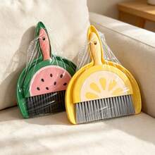 1/2Pcs Cartoon Mini Broom, Desktop Cleaning Set, Suitable For Quick Area Cleaning, Home Daily Use, Post-Party Cleanup, Cleaning Kit, Housewarming Gift, Apartment, Dorm, Office Multi-Scene Cleaning Gadget, Back To School Season Essential - Multicolor - View 8