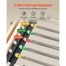 Foldable Pilates Reformer, Wooden Pilates Workout Machine For Home Gym Studio Use, Pilates Bed With Dual Resistance- Spring & Cord, Reformer Set With Sitting Box, Up To 400 LBS - Rubberwood - View 2