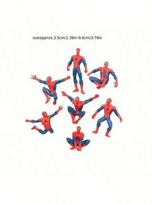 7pcs/Set Dolls, Avengers Superheroes, Car Decorations, Creative Doll Decorations, Desktop Car Decorations, Suitable For Birthday Gifts New Year's Gift, Valentine's Day Gift, Easter Gift.(Stochastic Style) - A - View 5