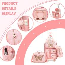 Cute Boy Rolling Backpack With Crossbody Bag And Pencil Case, Back To School Supplies - Boys' Trolley School Bag - View 9