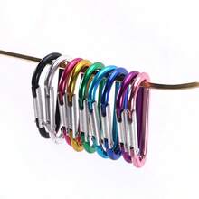Carabiner Backpack Water Bottle Quick Clip Multi-Function D-Shaped Spring Hook Outdoor Climbing Hook - One Size - View 4