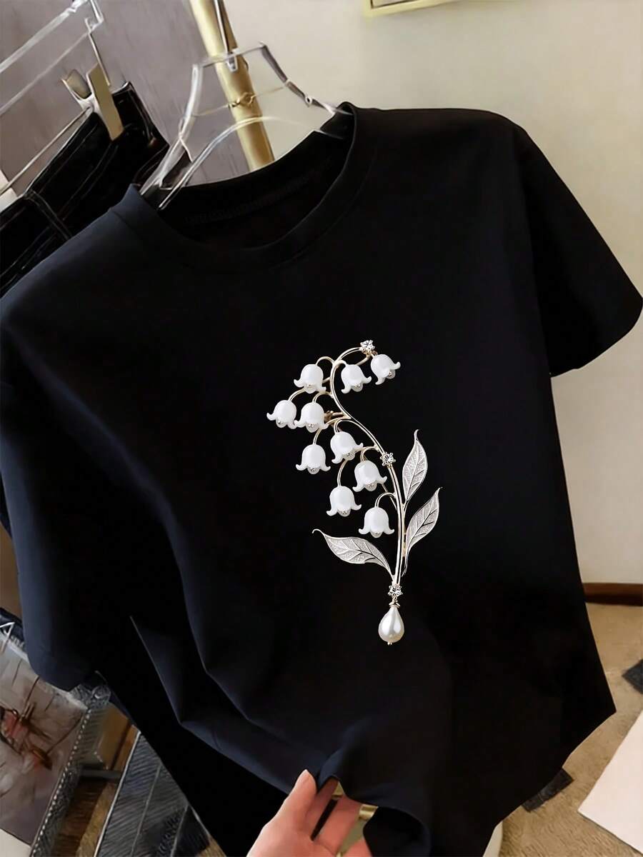 Women T-Shirts - Black - View 1