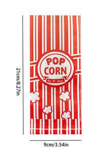 10/20/50pcs Popcorn Bag Packs, Popcorn Machine-Specific Popcorn Bags, Party/Dinner Popcorn Bags - Essential Items For Family Gatherings Or Dinners - Suitable For Packaging Popcorn And Other Foods For Halloween/Christmas And Other Occasions - Multicolor - View 3