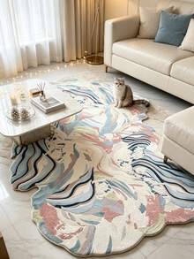 1 pieza Alfombra decorativa de bloques de colores, decoración de dormitorio, alfombra pequeña, alfombra, decoración del hogar, alfombra de sala de estar, alfombra pequeña de sala de estar, alfombra de dormitorio, decoración del hogar de sala de estar, alfombra de exterior, alfombra lavable, regalo de graduación - Bloques de colores - Ver 2