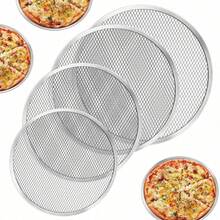 2pcs 8 Inch Pizza Baking Pans, Restaurant-Grade Aluminum Pizza Baking Screens Seamless/Non-Stick Mesh Baking Trays Kitchen Tools Suitable For Oven, Grill Filter Screen - View 2