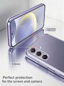 Clear Case Compatibility With Galaxy Phone,Camera Lens Full Protection,Transparent Anti-Scratch Non-Yellowing Ultra Slim Fit Shockproof Drop Protection Phone Cover - Clear - View 4