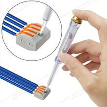 Kit Konektor Kawat Tuas 50 buah, Mur, Berbagai Ukuran 28-12 AWG, Kombinasi Konduktor 2/3/5, Terminal Terisolasi Listrik Kompak, Konektor Penyambung Kompak Lepas Cepat Tanpa Membutuhkan Baterai - warna oranye - View 6