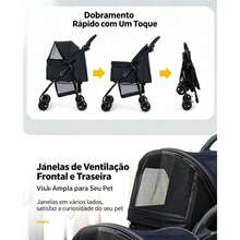Pet Strollers - CA518YZ01 BLUE - View 3