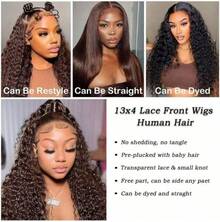 Smilegirl 99J Burgundy Wig Human Hair Curly 13X6 Hd Transparent Lace Frontal Wig Preplucked Red Colored Deep Wave Lace Front Wigs Human Hair Wig 36 Inch 200 Density - Chocolate Brown - View 7