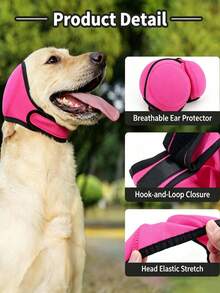 Dog Calming Headband, Adjustable Dog Ear Muffs With Noise Reduction And Anti-Anxiety Design, Suitable For Thunderstorms, Fireworks And Travel, Comfortable To Wear, Fit For Small And Medium Dogs - Multicolor - View 2