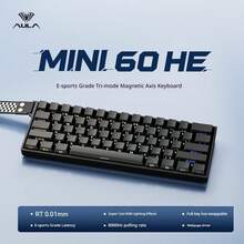 AULA MINI60HE Mechanical Magnetic Axis Keyboard, Tri-Mode Wireless Bluetooth Wired RT Gaming Keyboard With 8K Polling Rate, Optional Mouse For Desktop PC And Laptop - View 16