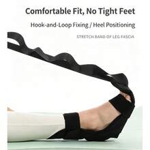 Portable Foot-Operated Pull-Up Bar, Multi-Function Abdominal Shaping Rope, Sit-Up Assistant, High Elasticity Unisex Yoga Training Equipment, Home Arm, Leg And Waist Shaping Fitness Tool - Black - View 3