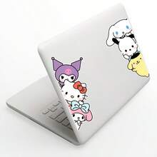 SANRIO 1pc Hello Kitty Cartoon Cute Anime Character Sticker, Self-Adhesive Plastic Sticker, Waterproof And Scratch-Resistant, Semi-Matte Surface, Used For Car Door Window Decoration, Car Stickers, Add Shine To Car Body, Holiday Gift, Great Gift For Family And Friends - A - View 7