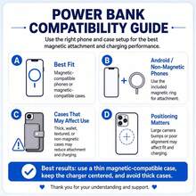 Slim Light Blue Magnetic Portable Power Bank With 5000mAh Capacity, Wireless Phone Charger For Daily Carry, Supports 22.5W Fast Wired Charging Alongside 15W Wireless Charging, With High-Capacity Backup Power, Hassle-Free  Use And A Slim Profile, Made For Back To School, Student Life, Lesson Days, Sports Training, Bus Rides, Student Routines And Weekend Activities - 1PC - View 10